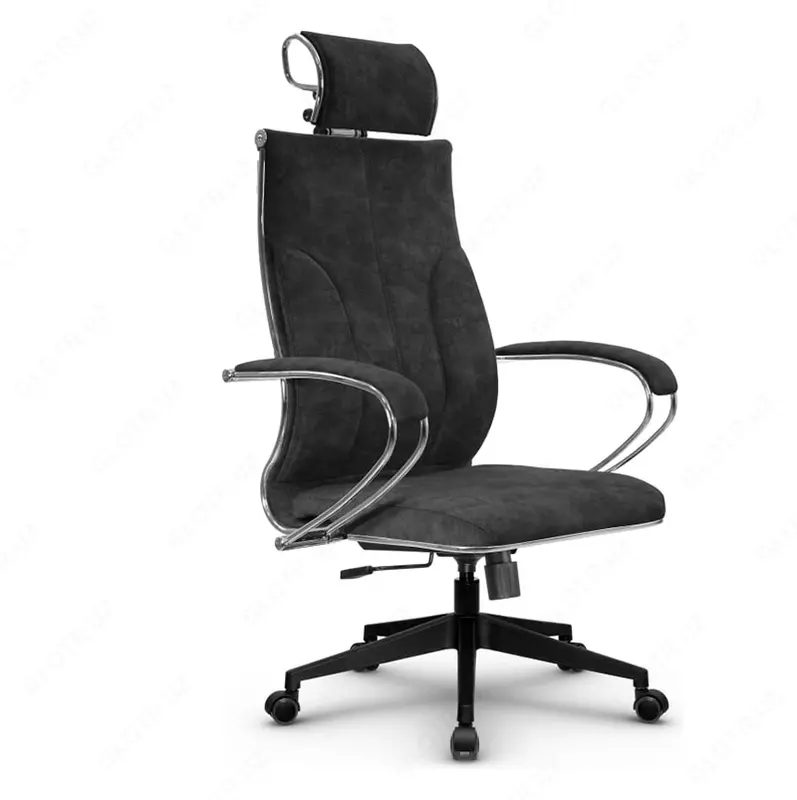 Кресло офисное METTA L 2c 44/K Велюр B Темно-серый 17852