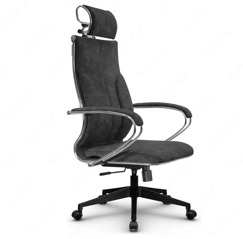 Кресло офисное METTA L 2c 44/K Велюр B Темно-серый 17852