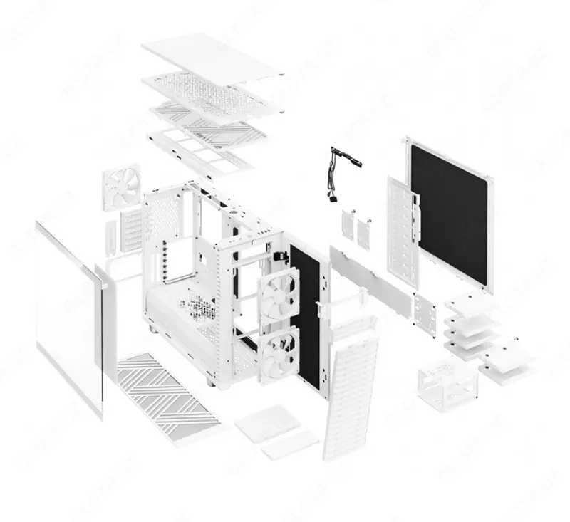 Компьютерный корпус Fractal Design Define 7 FD-C-DEF7A-06 White TG Clear Tint
