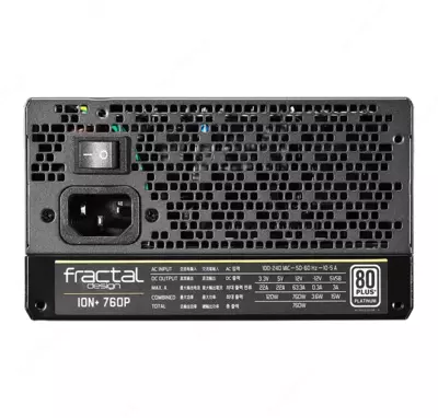 Блок питания Fractal Design ION+ 760P 760W FD-PSU-IONP-760P-BK-UK Fully Modular 80+ Platinum