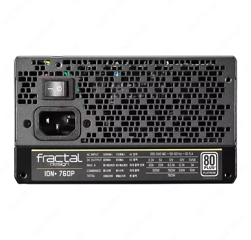 Блок питания Fractal Design ION+ 760P 760W FD-PSU-IONP-760P-BK-UK Fully Modular 80+ Platinum