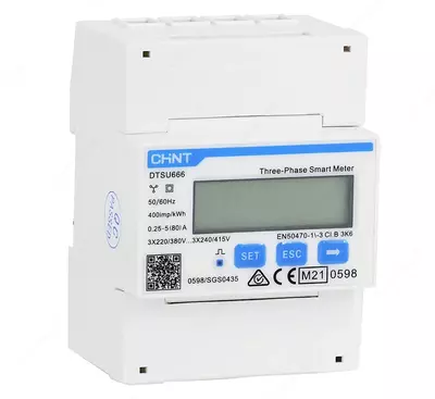 Цифровой счетчик электроэнергии CHINT DTSU666 0,25-5 (80)A Three-Phase
