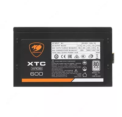Блок питания COUGAR XTC 600 80 PLUS