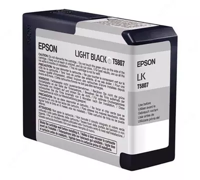 Kartrij Epson T5807 C13T580700 Light Black 80ml