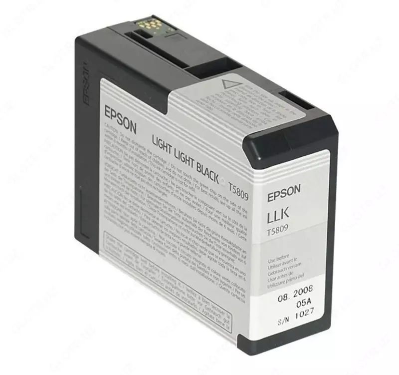 Картридж Epson T5809 C13T580900 Light Light Black 80ml