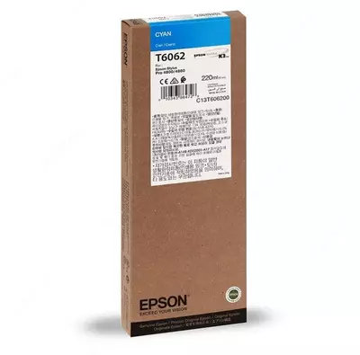 Картридж Epson T6062 C13T606200 Cyan 220ml