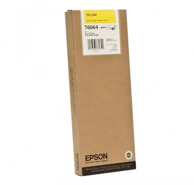 Картридж Epson T6064 C13T606400 Yellow 220ml Картридж Epson T6064 C13T606400 Yellow 220ml