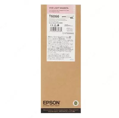 Картридж Epson T6066 C13T606600 Vivid Light Magenta 220ml