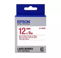 Lenta Epson LK4WRN Std Red/Wht 12/9 - 12mm / 9m / LW400 / LW700