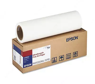 Бумага рулонная C13S042074 Epson UltraSmooth Fine Art Paper 17 250 г/м2, 0.432x15.2 м, 76 мм