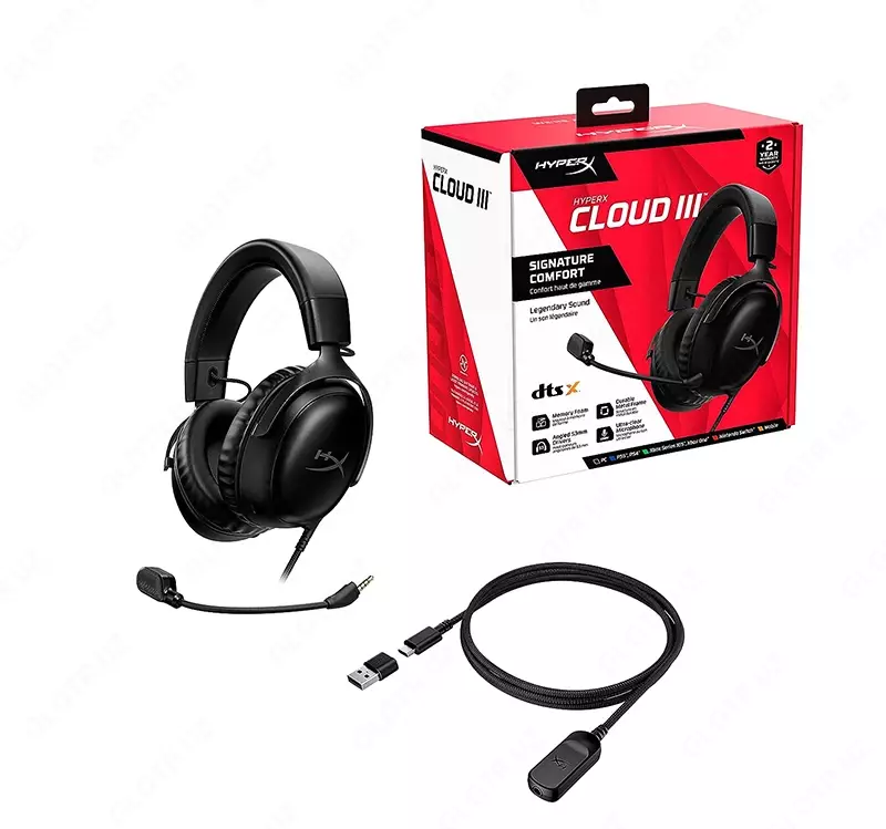 Наушники HyperX Cloud III Black 727A8AA