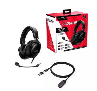 Наушники HyperX Cloud III Black 727A8AA