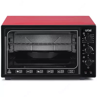 Mini pechka Artel 3618E Qora / qizil (chiroqli)