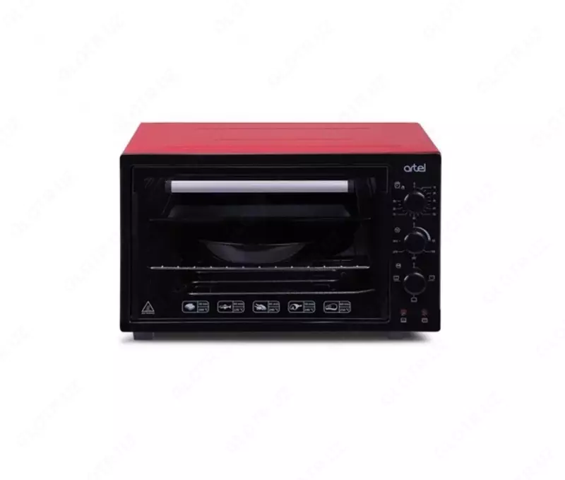 Мини-печь Artel 3618E (с Лампой) Черно/Kрасный