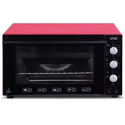 Мини-печь Artel 4218E (с Лампой) Черно/Черно/Красный