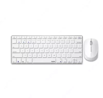 Клавиатура с мышью Rapoo 9000M White