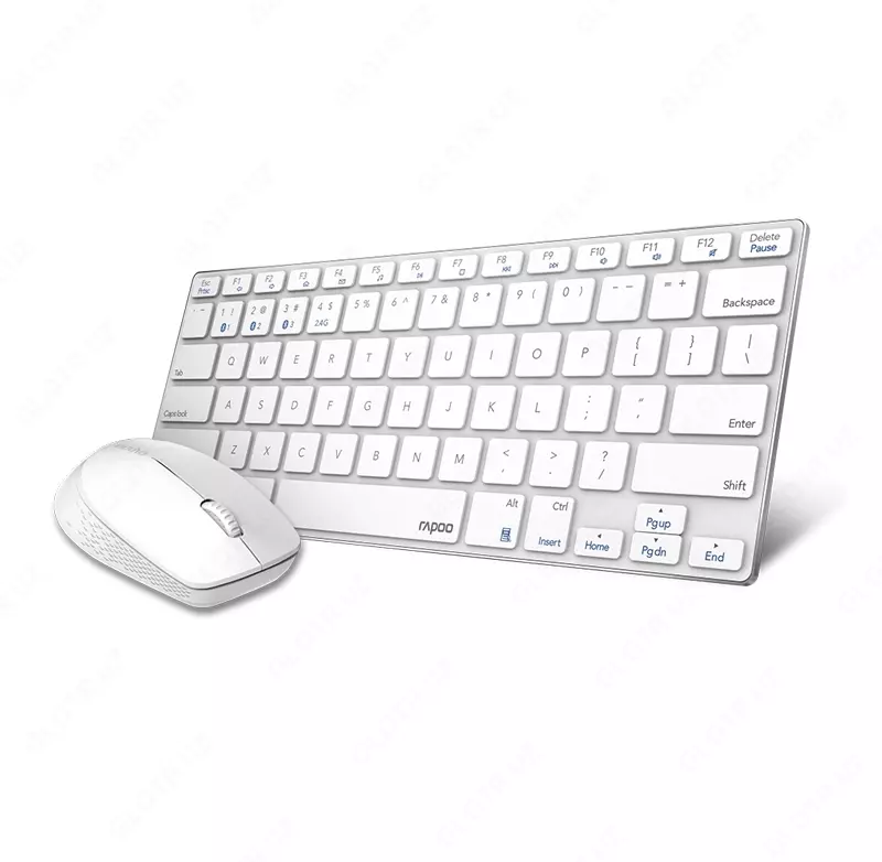 Клавиатура с мышью Rapoo 9000M White