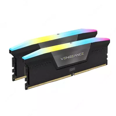 Operativ Xotira CORSAIR VENGEANCE® RGB 32GB (2x16GB) DDR5 5600MHz C40 Black