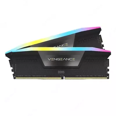 Operativ Xotira CORSAIR VENGEANCE® RGB 32GB (2x16GB) DDR5 5600MHz C40 Black