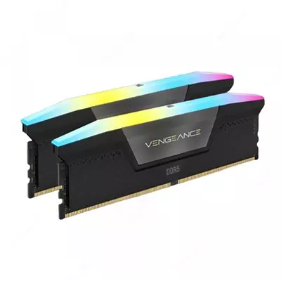 Operativ Xotira CORSAIR VENGEANCE® RGB 32GB (2x16GB) DDR5 7000MHz C34 Black
