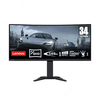 Monitor Lenovo 34" G34w-30 Gaming Monitor VA 144Hz 0,5mc WQHD (3440x1440) HDMI Display Port 66F1GAC1EU