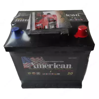 Аккумулятор для авто AMERICAN 12v50 (Турция)