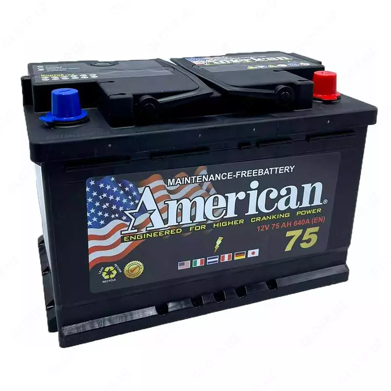 Avtomobil uchun batareya AMERICAN 12v75 (Turkiya)
