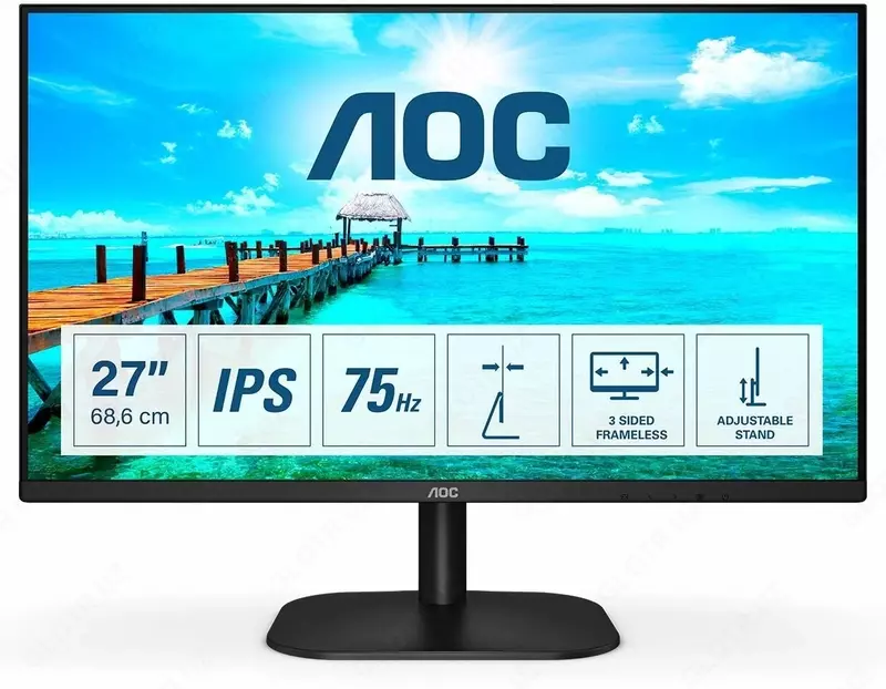 Монитор AOC 27" 27B2H LED Monitor IPS 75Hz 4mc FHD (1920х1080)VGA HDMI