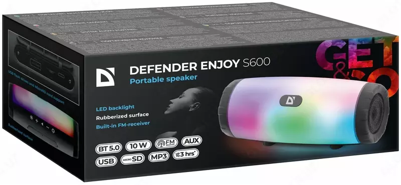 Портативная акустическая система Defender Enjoy S600