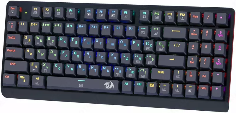 Беспроводная механическая клавиатура для компьютера Redragon Dragonwarrior RGB