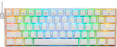 Kompyuter uchun Redragon Draconic RGB White simsiz mexanik klaviatura