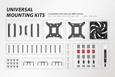 Жидкостное охлаждение для процессора ID-COOLING DashFlow 360 Basic Black