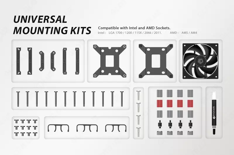 Жидкостное охлаждение для процессора ID-COOLING DashFlow 360 Basic Black