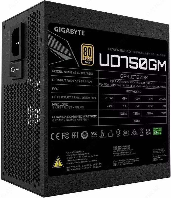 Блок питания GIGABYTE UD750GM 750W