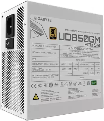 Блок питания GIGABYTE UD850GM PG5W White
