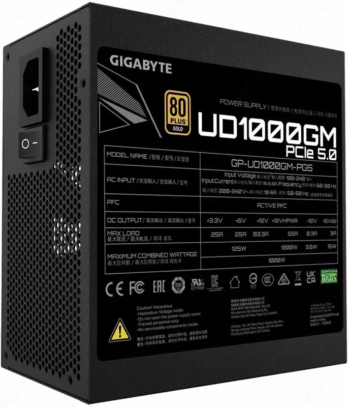 Блок питания GIGABYTE GP-UD1000GM PG5 1000w