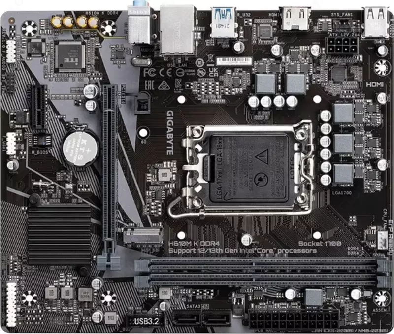 Материнская плата GIGABYTE H610MK