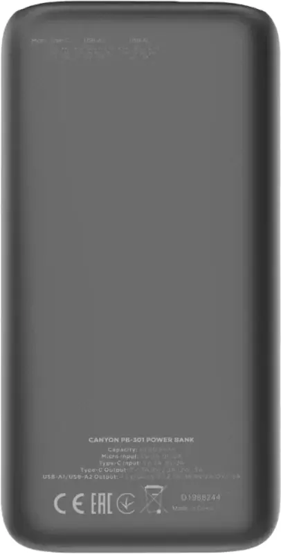 Внешний аккумулятор CNE-CPB301 BLACK