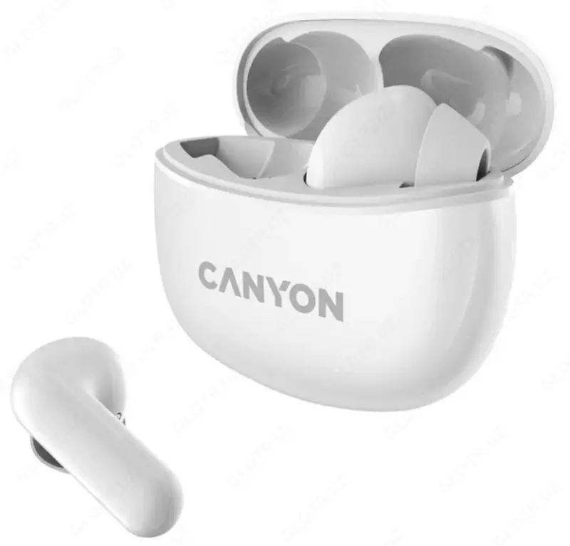 Canyon TWS-5 simsiz quloqchinlari, oq
