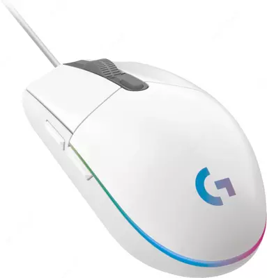 Logitech G G102 Lightsync WHITE - USB kompyuter sichqonchasi