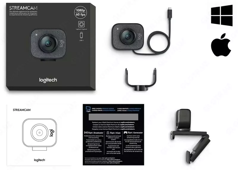Веб-камера Logitech StreamCam