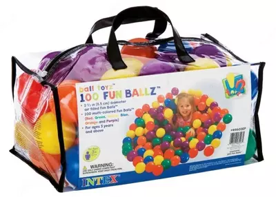 Пластиковые мячи 6.5см, 100шт для игровых центров