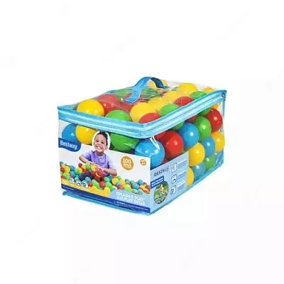 Bestway plastik to'plari 6,5 sm