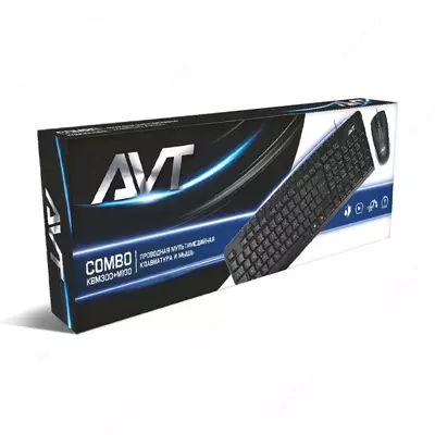 Комплект клавиатура+мышь AVT KBM300+M100