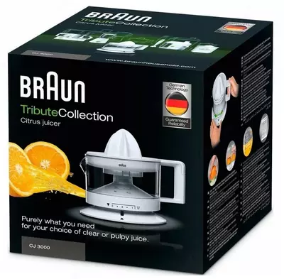 Sitrus sharbat siqib chiqaruvchi Braun CJ3000WH