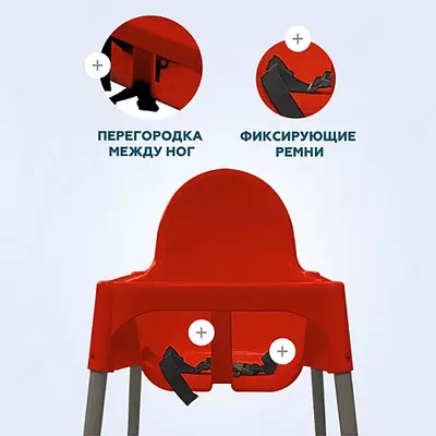 Детский стул для кормления BQ BCH002 Red