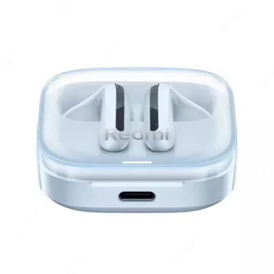 Xiaomi Redmi Buds 6 Active Transparent Blue,Transparent Powder simsiz quloqchinlari