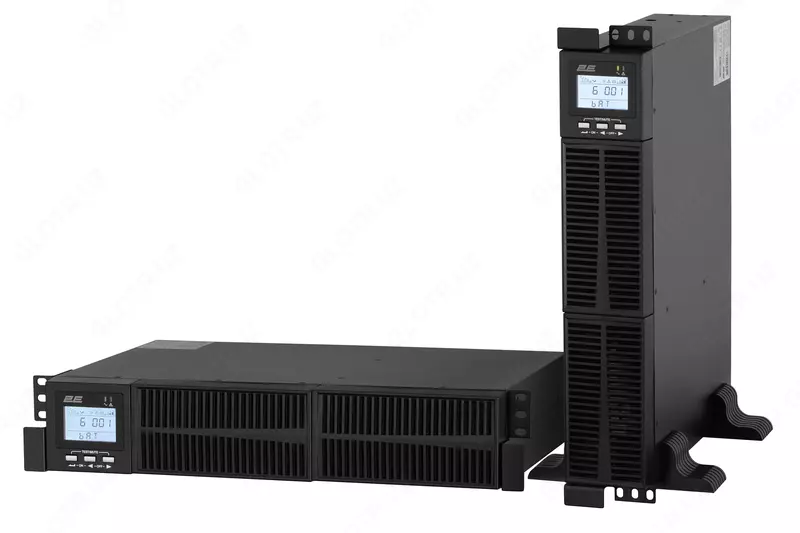 Источник бесперебойного питания 2E OD1000RT, 1000VA/900W, RT2U, LCD, USB, 3xSchuko 2E-OD1000RT
