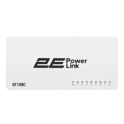Коммутатор 2E PowerLink SF108C 8xFE, неуправляемый