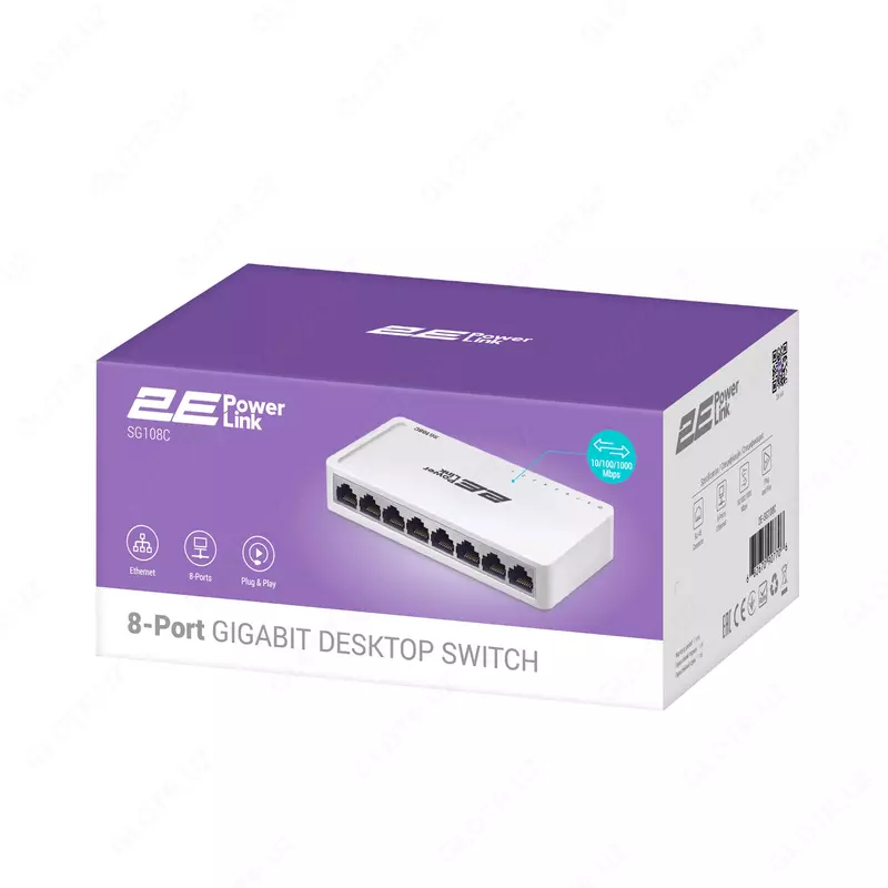 Switch 2E PowerLink SF108C 8xFE, boshqarilmaydigan